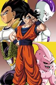 Goku Vegeta Perfect Cell Kid Buu And Frieza Final Form Personajes De Dragon Ball Personajes De Goku Dragones