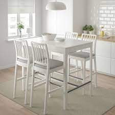 Découvrez les prix moyens, avantages et inconvénients d'une cuisine en kit fournie par ikéa. Ekedalen Table De Bar Blanc Materiau Durable Ikea