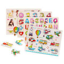 Items 1 to 36 of 169 total. Wooden Peg Puzzles For Toddlers 1 2 3 Years Old Wood City Alphabet Number Puzzles For Kids 4 Pcs Toddler Puzzles Set Letters Numbers Animals And Vehicles Learning Toys Gift