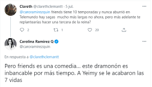 Apr 27, 2021 · la reina del flow 2 se enfocará en la historia de yeimy montoya, una joven cantante que salió de la cárcel en busca de venganza contra su similar charly flow y su tío manín.ellos arruinaron. Final Final La Razon Por La Que No Habria Tercera Temporada De La Reina Del Flow Infobae