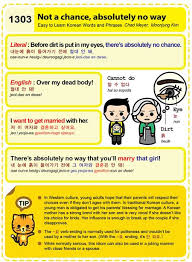 1303 Not A Chance Absolutely No Way Learn Korean Learn Korea Korean Language Learning