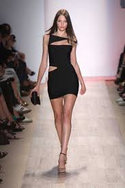 Herve Leger Sleeveless Vivien Cutout Black Bandage Dresses Short Dresses Casual Herve Leger Bandage Dress Herve Leger