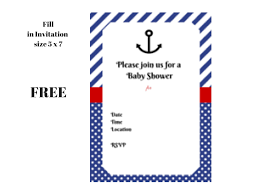 Free Nautical Baby Shower Printable Invitation Nautical Baby Shower Invitations Nautical Baby Shower Baby Shower Printables