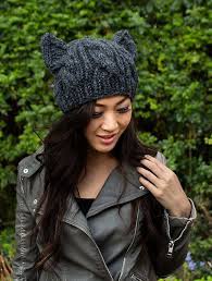 Cabled Cat Ears Hat Pattern By Lorna Watt Cat Hat Pattern Cat Ear Hat Pattern Knitted Hats