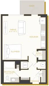 Our variety of floor plans offer modern apartment features and multiple layouts with options for every lifestyle. 1 Bedroom Apartments 1 Bedroom Studio Apartment Floor Plan
