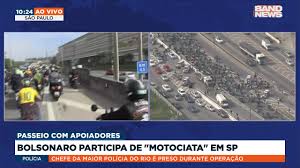 Milhares de motociclistas participam na manhã deste sábado da chamada motociata com o presidente jair bolsonaro. 8b0llwrrjx Vm