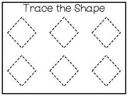 Maybe you would like to learn more about one of these? 6 All About The Shape Diamond Rhombus Tracing Worksheets And Activities Prescho