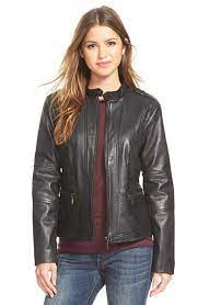 Bernardo Kirwin Zip Front Leather Jacket Nordstrom Leather Jacket Clothes Design Fashion