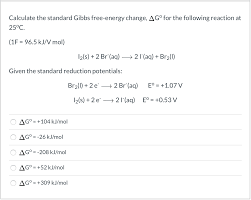 Both ways to calculate the standard free energy change at 25 °c give the same numerical value (to three significant figures), and both predict that the process is nonspontaneous ( not spontaneous) at room temperature. Calculate The Standard Gibbs Free Energy Change AgÂº Chegg Com