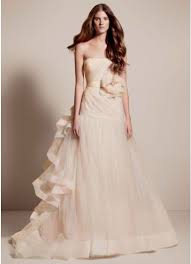 Shop designer brands · shop designer brands · free to join White By Vera Wang Tricolored Draped Wedding Dress David S Bridal