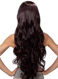 Shop Long Curly Party Hair Wig Dark Brown 300g Online In Dubai