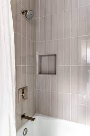 Vertical Shower Tile Shower Niche Neutral Tiles Shower Design Tile Shower Niche Vertical Shower Tile Shower Tile