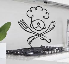 Kchex new italian fat chefs peel& stick wall decals kitchen bistro cafe sticker decor. Chef And Restaurant Wall Stickers Tenstickers