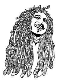 Eight different kinds of silhouette given here, varieties of head silhouette of bob marley comes in handy as bob marley silhouette highly detailed eps with png, jpeg. Bob Marley Jamaica Coloring Page Black History Month Resource By Color In Fun