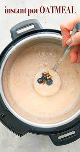 Instant Pot Oatmeal With Rolled Oats Kitchen Hoskins Recipe Instant Pot Oatmeal Recipe Recipes Easy Smoothie Recipes