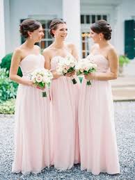 Light Pink Bridesmaid Dress Long Bridesmaid Dress Chiffon Bridesmaid Dress Sweetheart Bridesmaid Dresses