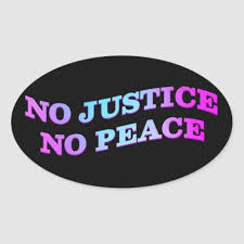 No Justice No Peace Oval Sticker Zazzle Com In 2020 Justice Aesthetic Stickers Print Stickers