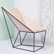 Lindinha E Com Linhas Bem Futurista Essa E A Poltrona Lino By Alberto Vitelio Chair Chairwood Inspiration Inspirac Geometric Chair Chair Design Furniture