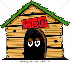 Cartoon Dog House With Eyes Clip Art Poster Id 35193212 Dog House Clip Art Poster Art