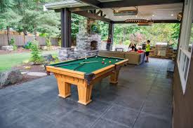Taking A Backyard To The Next Level Mutual Materials Outdoor Pool Table Backyard Patio Designs Backyard