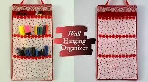 Each pocket is the perfect size to fit an individual plant or herb pot. No Sew Diy Organizer Multipurpose Wall Hanging Organizer With Pockets Youtube