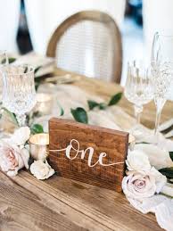 Wood Accents For Your Tahoe Wedding Wedding Table Markers Wedding Table Menus Diy Wedding Table