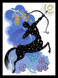 Erte Classic Art Deco Print The Zodiac Etsy Art Deco Print Star Sign Art Zodiac Sagittarius