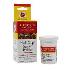 There are no nerves or blood vessels in the soap will plug the vessel and stop the bleeding. Miracle Care Kwik Stop Styptic Powder For Dogs Cats Birds 0 5 Oz Petco