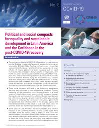 Technology cannot prevent the onset of the pandemics; Eclac Special Rpt Covid 19 8 Shop Un Org Official Source For United Nations Books And More