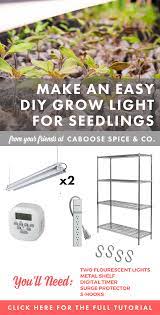 Storing your leftover diy seed starter mix. How To Build An Easy Diy Grow Light For Seedlings Caboose Spice Company