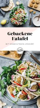 Gebackene Falafel Mit Sesam Tahin Joghurt Eat This Foodblog Vegane Rezepte Stories Rezept Falafel Gesunde Rezepte Abendessen Gesunde Gerichte