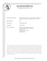 Federal Communications Commission (FCC) Freedom of Information Act (FOIA)  Case Logs FY2017-FY2020