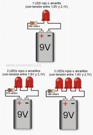 Leds A 9v Por Ejemplos Taringa Diy Electronics Electronics Electronics Projects