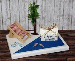 Geldgeschenk Reise Mit Liegestuhl Und Flip Flops Etsy Geschenke Geschenke Zum Geburtstag Reise Geschenke