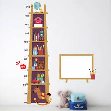 Growth Chart Nursery Wall Art Decal Toy Growth Chart Decal Ruler Kids Height Chart Baby Growth Chart Canvas Nursery Height Chart Ruler