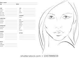 Face Chart Makeup Images Stock Photos Vectors Shutterstock