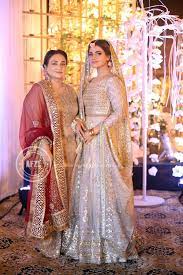 Bride With Her Mother At Her Milad Brides Mom Dress Pakistani Bridal Dresses Indian Wedding Outfit