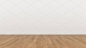Empty Room White Wall And Wood Brown Floor 3d Render Illustration Background Texture Empty Room Brown Floors White Walls