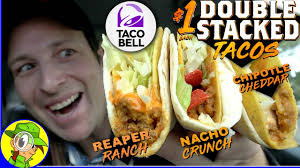 Taco bell called its tacos tacostadas, combining the words taco and tostada. to a mexican, that's a folded tostada, and nobody wants that. Taco Bell Double Stacked Tacos 2019 Review All Flavors Peep This Out Youtube