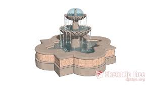 211 Garden Fountain Sketchup Model Free Download Sketchup Model Garden Fountain Model