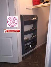 Maybe you would like to learn more about one of these? Wall Mount Shoe Storage Rack Plan Storage Rack Plan Wall Shoe Etsy