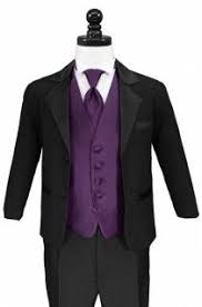 Black And Purple Tuxedo Suit Ideas Boys Tuxedo Kid Tuxedo Purple Vests