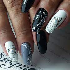 Spiders Spider Web Nail Designs Spider Nails For Halloween 2017 Spiderweb U0026 3d Spiders Nail Art De Halloween Nail Designs Trendy Nail Art Nail Designs