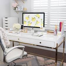 Get down to business with a coordinated set of modern desk accessories in marble, or add some shine to your desk with metallic ones. 10 Beautiful Home Office Organization Ideas