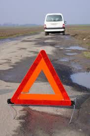 Vehicule En Panne Triangle De Danger Clown