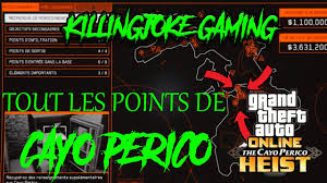 Tous Les Points D Interet Du Braquage De Cayo Perico Gta V Online The Cayo Perico Heist Youtube