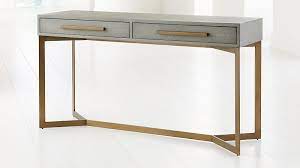 Faux Shagreen Leather Console Table Reviews Crate And Barrel Leather Console Table Console Table Crate And Barrel