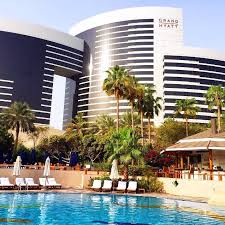 A Grand Start To The Weekend With A Dip In The 2 2 Million Liter Pool At Grand Hyatt Dubai Photo By Iammariyadonat On I Hotels And Resorts Grand Hyatt Resort