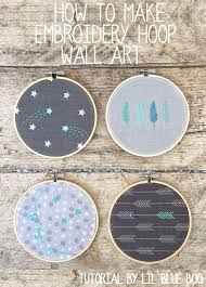 Download and print the 'flowers & rainy days' embroidery template. Embroidery Hoop Wall Art Tutorial Lil Blue Boo Diy