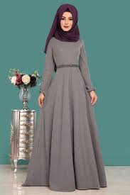 Modaselvim Elbise Tas Kemerli Elbise 544 L263 Gri Moda Stilleri Elbise Modelleri Elbise